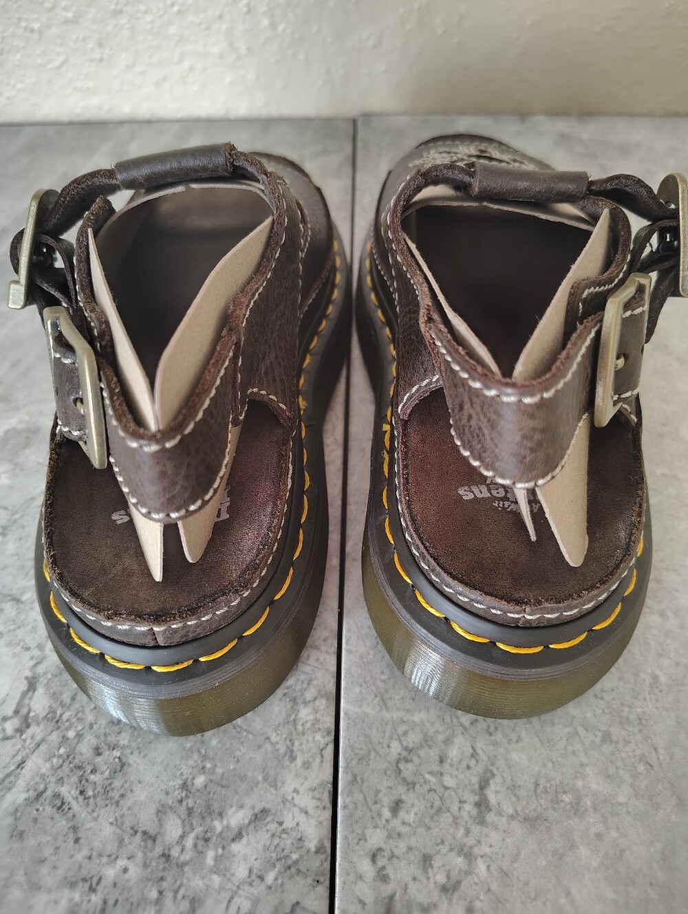 Dr. Martens Dunnet Flower Platform Sandals Y2K Women's Vintage - Picture 6 of 16